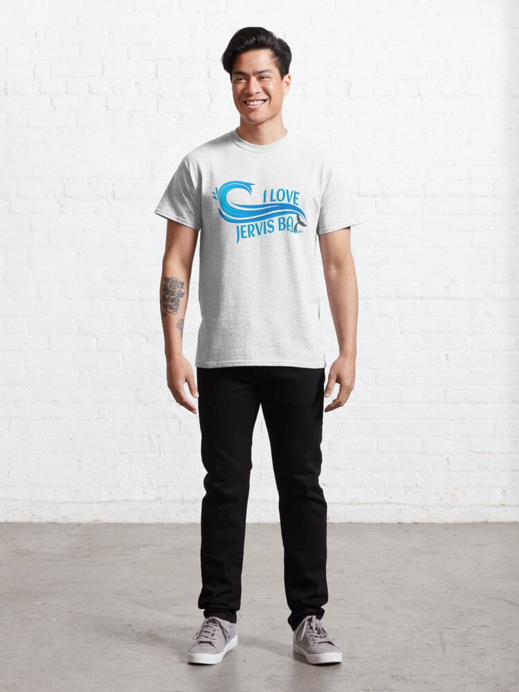 Thumbnail 3 of 7, Classic T-Shirt, I Love Jervis Bay designed and sold by rainsdesigns.