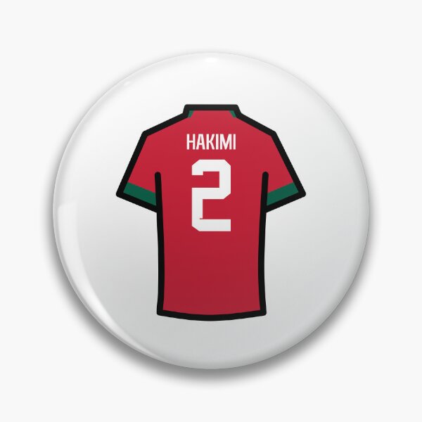 Item preview, Hakimi #2 MOR Red Green 22 Football Jersey designed and sold by Millustgfx.