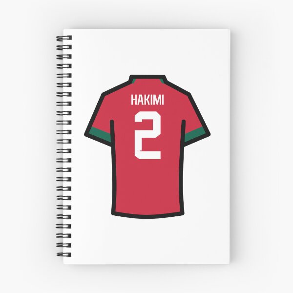 Item preview, Hakimi #2 MOR Red Green 22 Football Jersey designed and sold by Millustgfx.