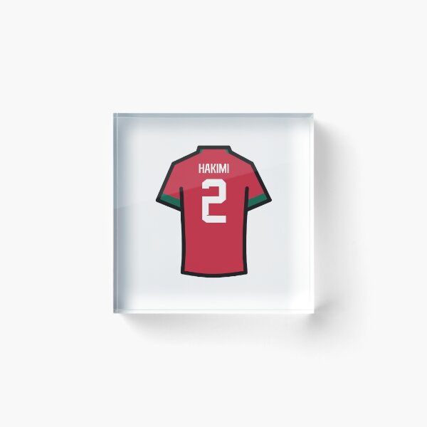 Item preview, Hakimi #2 MOR Red Green 22 Football Jersey designed and sold by Millustgfx.
