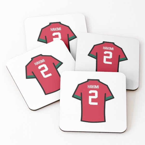 Item preview, Hakimi #2 MOR Red Green 22 Football Jersey designed and sold by Millustgfx.