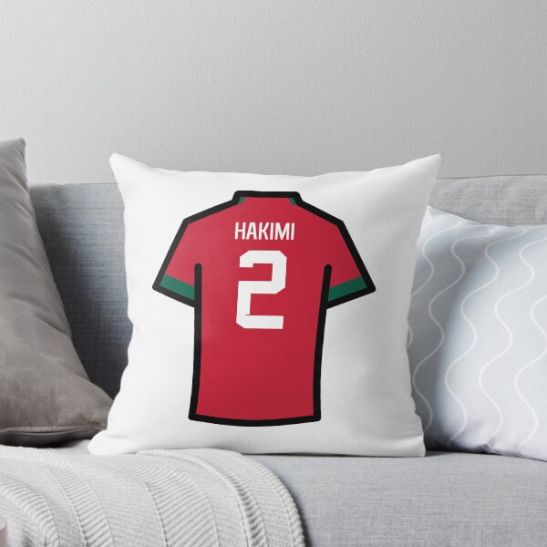 Item preview, Hakimi #2 MOR Red Green 22 Football Jersey designed and sold by Millustgfx.