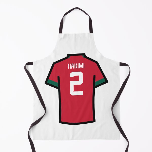 Item preview, Hakimi #2 MOR Red Green 22 Football Jersey designed and sold by Millustgfx.