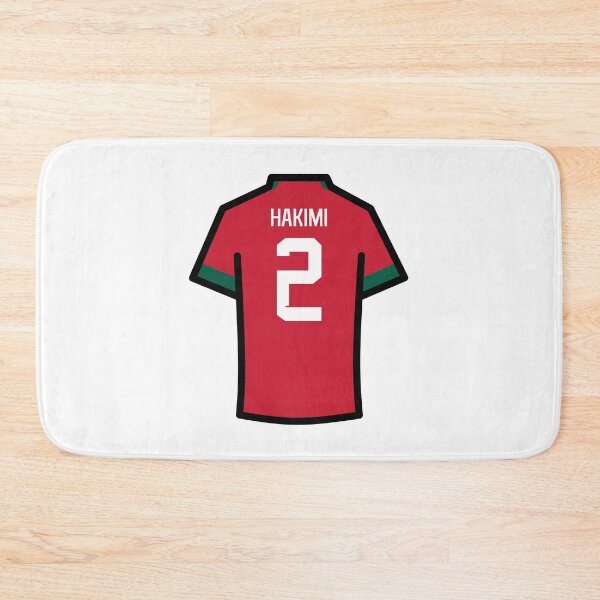 Item preview, Hakimi #2 MOR Red Green 22 Football Jersey designed and sold by Millustgfx.