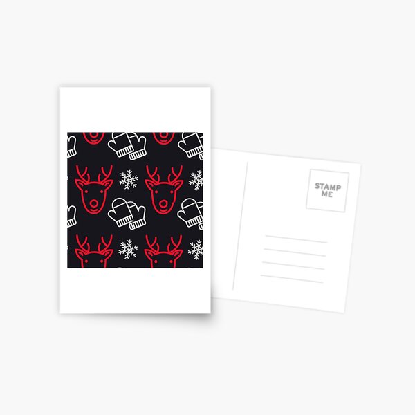 Cute Mittens and Cheeky Dear Postcard