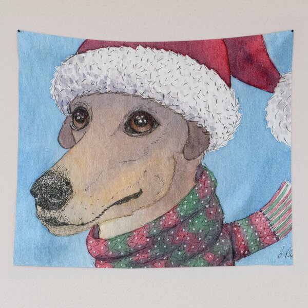 Item preview, All she wanted now was snow, greyhound dog Christmas designed and sold by SusanAlisonArt.