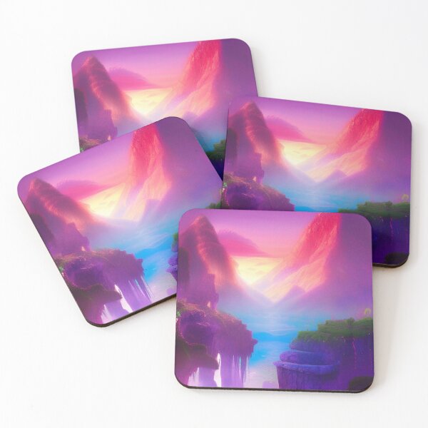 Aperçu de l'œuvre Shiny Purple Land créée et vendue par VitalDesigner.