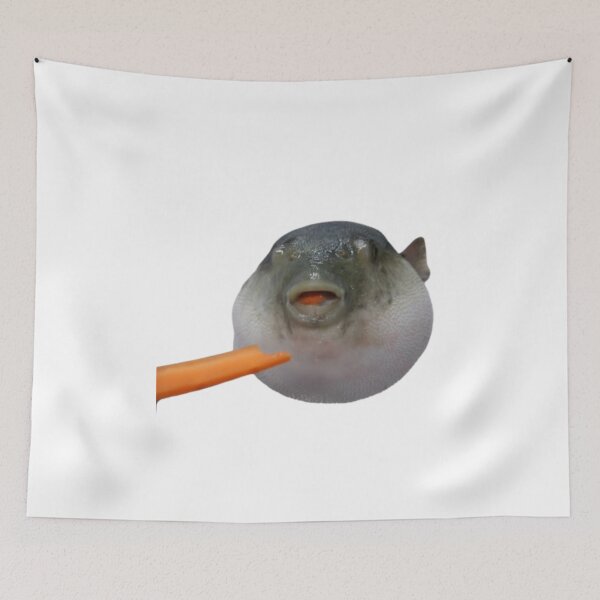 Item preview, Pufferfish Eats Carrot Meme AUGH  designed and sold by FreshDankMemes.