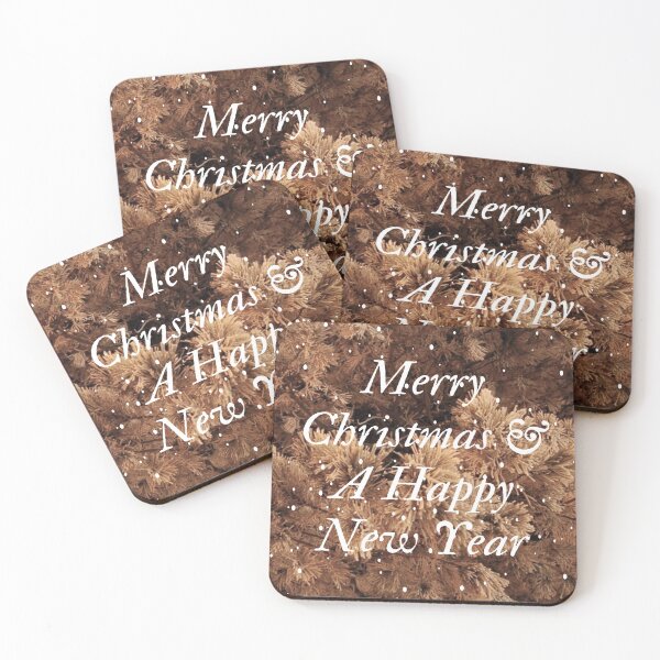 Item preview, Merry Christmas & A Happy New Year-Snowy Forest Picture designed and sold by CarefulCaptures.