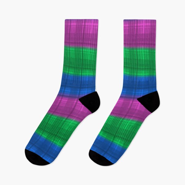 Item preview, Polysexual Pride Plaid designed and sold by RayRayViolet.