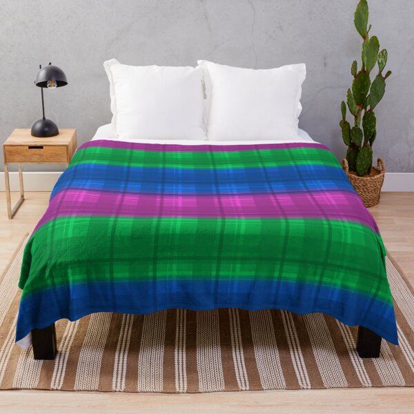 Item preview, Polysexual Pride Plaid designed and sold by RayRayViolet.