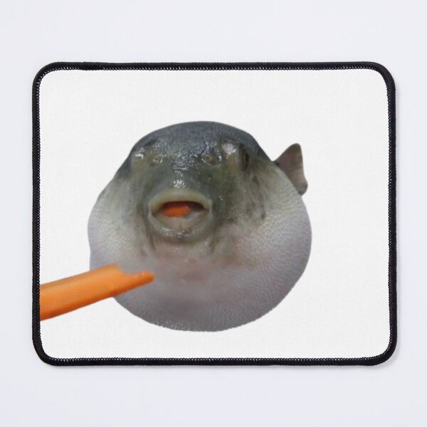Item preview, Pufferfish Eats Carrot Meme AUGH designed and sold by FreshDankMemes.