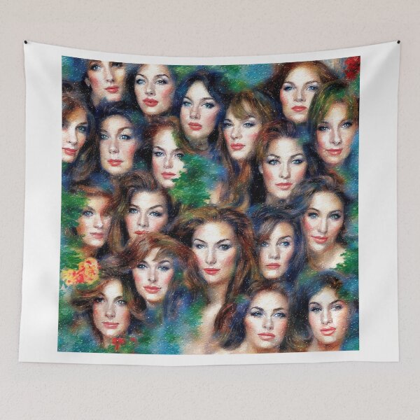 Item preview, women's faces painted in the impressionism style designed and sold by David-Howells.
