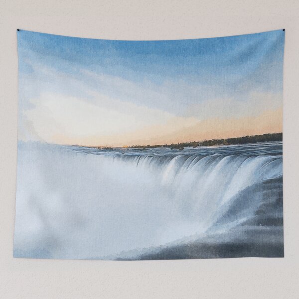 Item preview, Niagara Falls Landscape Oil Paint, Famous Waterfalls, Winter In Niagara Falls  designed and sold by Trendymotion.