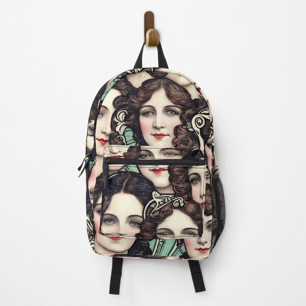Item preview, women's faces painted in the art nouveau style designed and sold by David-Howells.