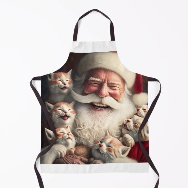 Item preview, Santa laughs with cats designed and sold by FreeBot99.