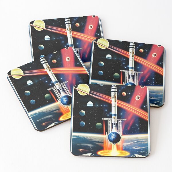 Item preview, Vintage Space Rocket Poster designed and sold by BAYFAIRE.