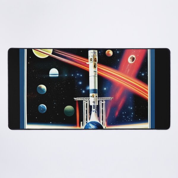 Item preview, Vintage Space Rocket Poster designed and sold by BAYFAIRE.