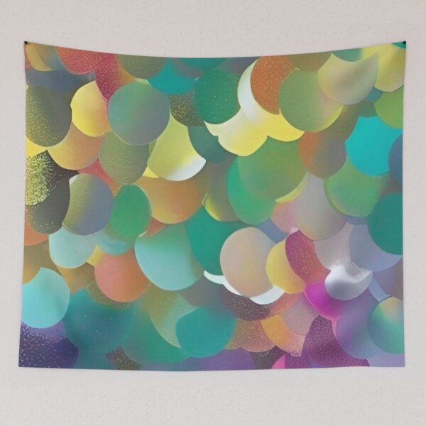 Item preview, Perpetual Scales - Colorful Circular and Oval Shape Pattern designed and sold by bandjdesigns.