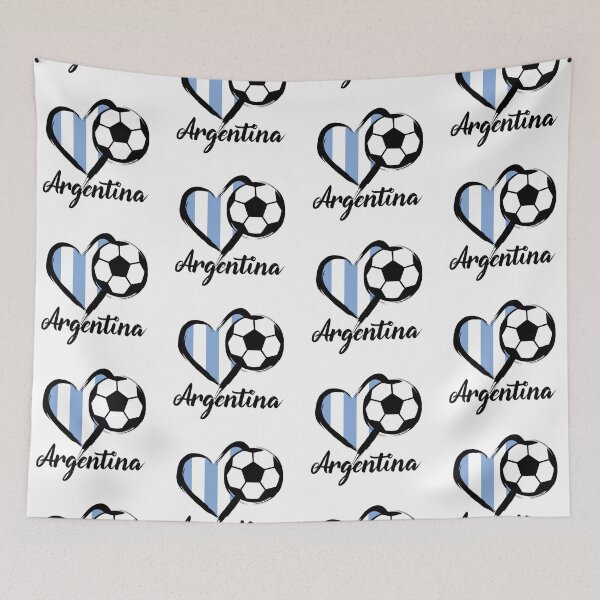 Item preview, Heart Argentina Football designed and sold by burlybot.
