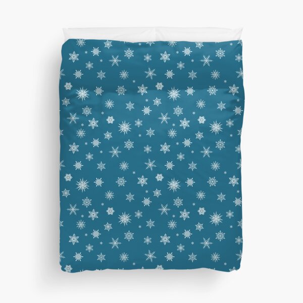 Item preview, Snowflakes on teal background designed and sold by Maria  Singh.