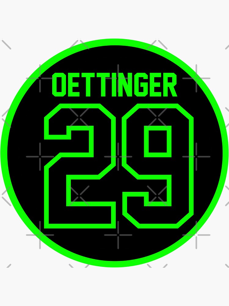 Jake oettinger jersey number Sticker for Sale by madisonsummey