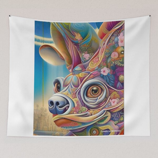 Item preview, Colorful, abstract dog wall art as prints, on canvas, or large posters. Wall art decor for your home. Choice of print sizes. designed and sold by JoelsCorner.