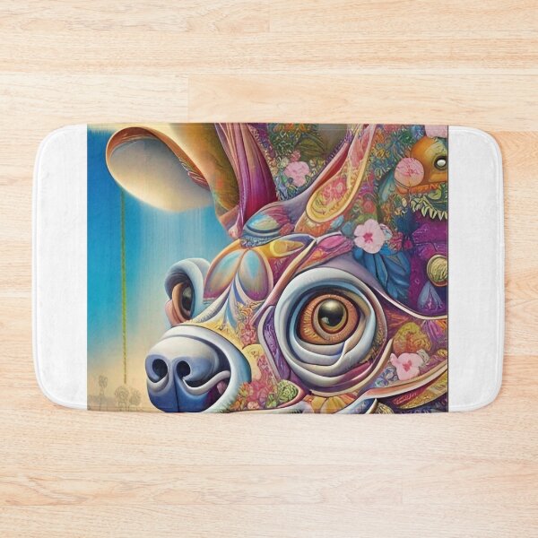Item preview, Colorful, abstract dog wall art as prints, on canvas, or large posters. Wall art decor for your home. Choice of print sizes. designed and sold by JoelsCorner.