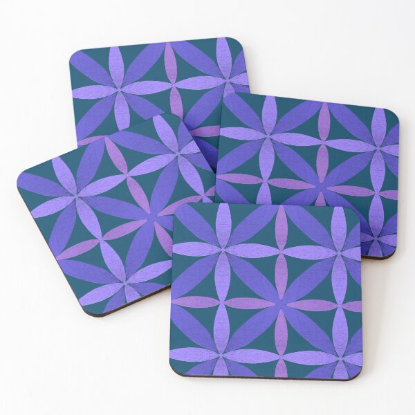 Item preview, Purple Teal Ribbon Pattern designed and sold by Jane Izzy Designs.