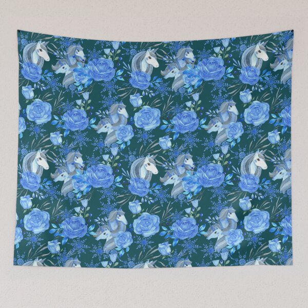 Item preview, Fantasy unicorn seamless pattern designed and sold by pinkyfish1010.