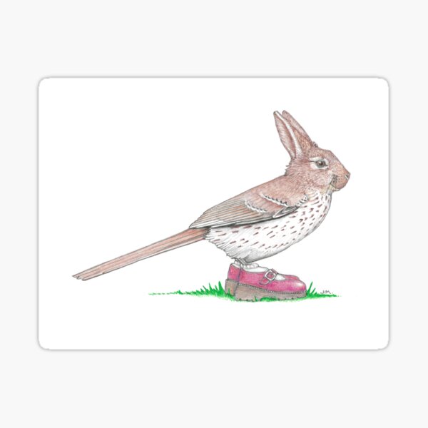 Item preview, Bird Bunny in Buckle Shoes designed and sold by JimsBirds.