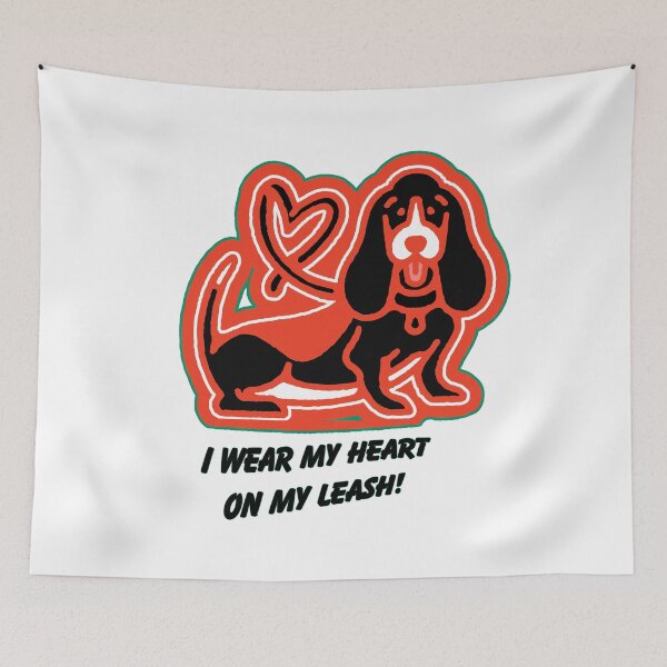 Item preview, HEART ON MY LEASH CUTE LITTLE DOGGY designed and sold by BRIAN  PIERRE-ALEXANDER.
