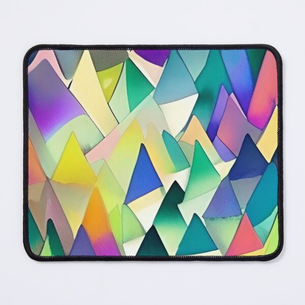 Item preview, Psychedelic Triangles - Colorful Triangle Shape Pattern designed and sold by bandjdesigns.