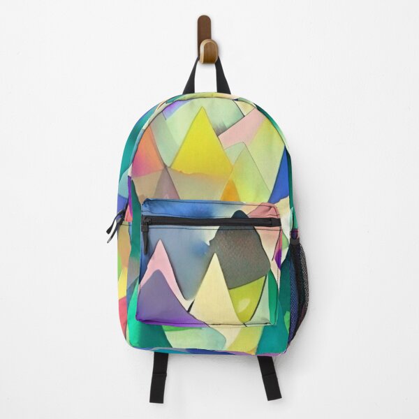 Item preview, Psychedelic Triangles - Colorful Triangle Shape Pattern designed and sold by bandjdesigns.