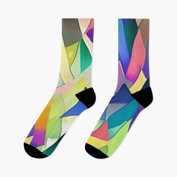 Item preview, Psychedelic Triangles - Colorful Triangle Shape Pattern designed and sold by bandjdesigns.
