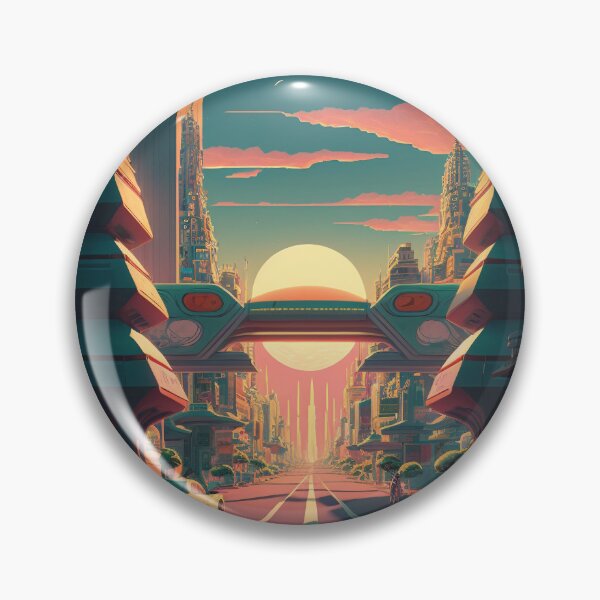 Item preview, Sunset on future street designed and sold by Rebelka.