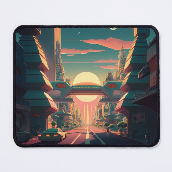 Item preview, Sunset on future street designed and sold by Rebelka.