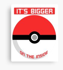 Pokemon - It's bigger on the inside.. Canvas Print