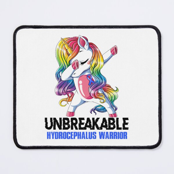 Item preview, Hydrocephalus Awareness - Unicorn Hydrocephalus Warrior Ribbon UNBREAKABLE designed and sold by Fernandezf.