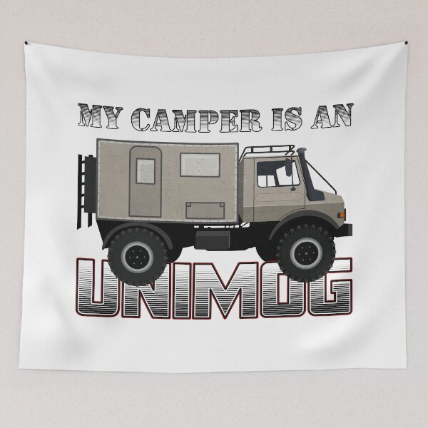 Item preview, My camper is an UNIMOG (on white)  designed and sold by Groenendijk.
