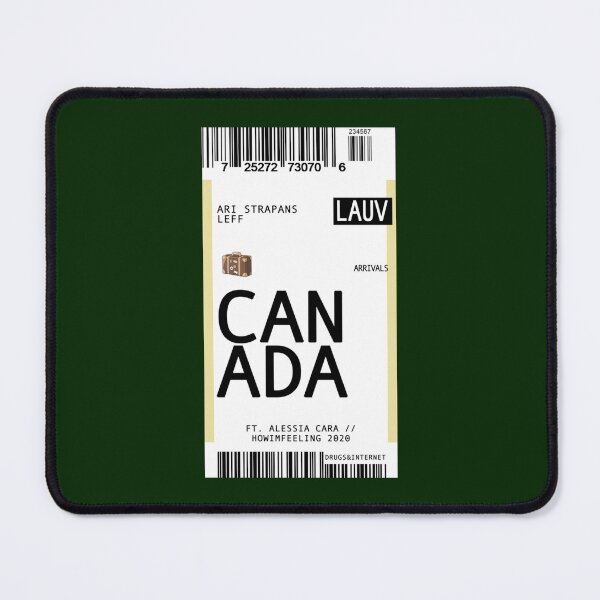 Item preview, lauv canada plane ticket   designed and sold by KelseyVeronica.