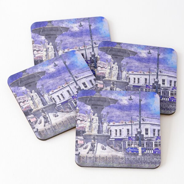 Item preview, Alexandra Fountain and Tourist Tram - Artists Watercolor and Sketch - View Point, Bendigo, Victoria designed and sold by Steven Jodoin.