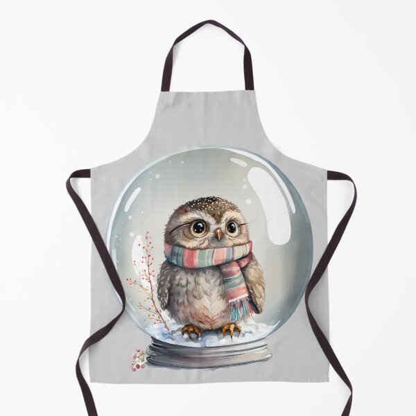 Item preview, Cute Owl in Winter Snow Globe, gift for owl lover, I’ll Owl ways love you, Woodland owl designed and sold by Mumzy2many.