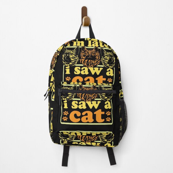Item preview, sorry, i'm late. i saw a cat - funny yellow design designed and sold by hamzablk.