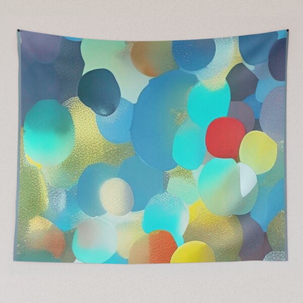 Item preview, Perpetual Spherical Occurrences - Colorful Circular and Oval Shape Pattern designed and sold by bandjdesigns.