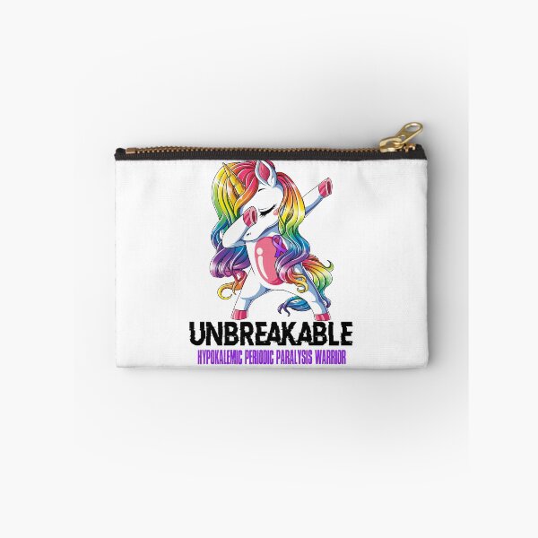 Item preview, Hypokalemic Periodic Paralysis Awareness - Unicorn Hypokalemic Periodic Paralysis Warrior Ribbon UNBREAKABLE designed and sold by Fernandezf.