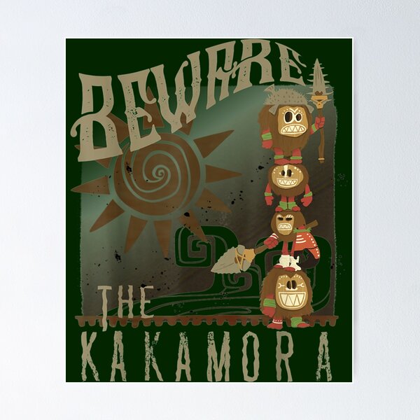 Vista previa del artículo con la obra «Mana Cuidado con el gráfico de Kakamora», diseñado y vendido por KelseyVeronica.