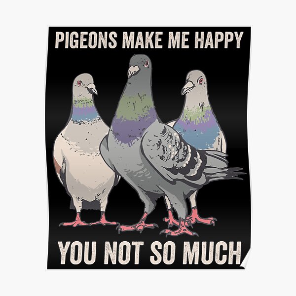Funny Pigeon Posters for Sale | Redbubble Funny Pigeon Posters for Sale | Redbubble