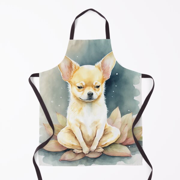Item preview, Meditating dog in lotus watercolor 02 designed and sold by printiesart.