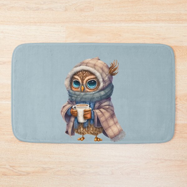 Item preview, Cute Owl drinking hot coffee or tea,  gift for owl lover, I’ll Owl ways love you, Woodland owl designed and sold by Mumzy2many.